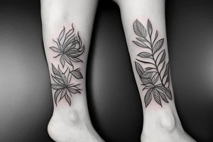 tattoo is used  for covering a scar on ankle tattoo idea