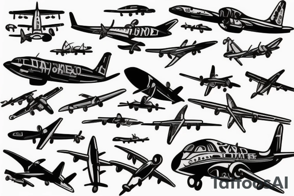 Aircraft, family tattoo idea