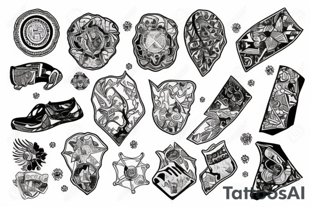 map of jordan tattoo idea