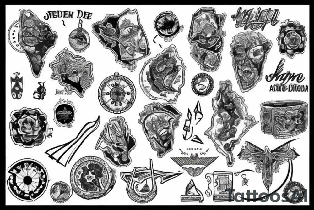 map of jordan tattoo idea