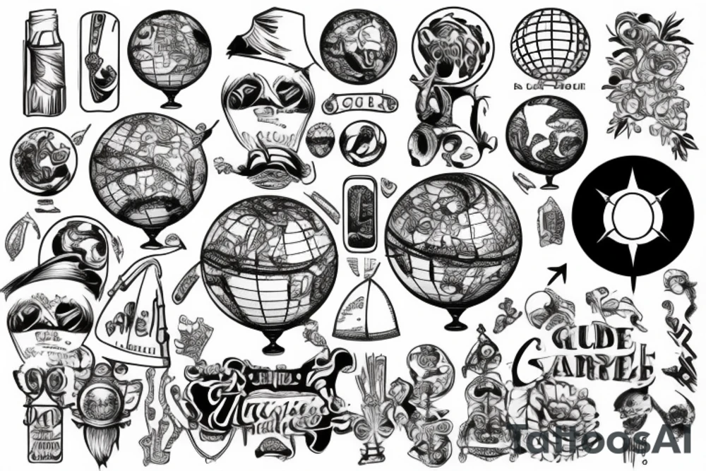 globe tattoo idea