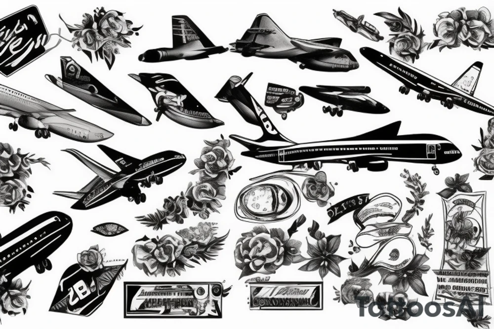 Boeing 757 tattoo idea