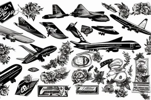 Boeing 757 tattoo idea