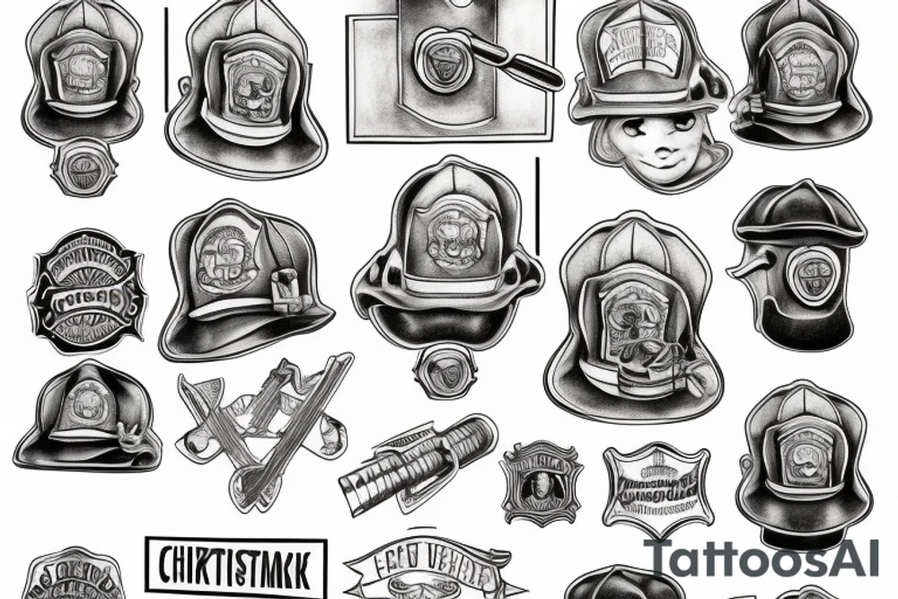 Christian locksmith Firefighter tattoo idea