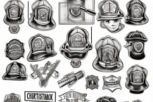 Christian locksmith Firefighter tattoo idea