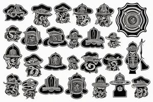 Christian locksmith Firefighter tattoo idea