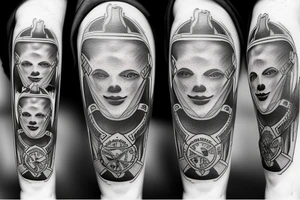 Christian locksmith Firefighter tattoo idea