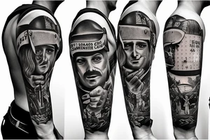 Christian locksmith Firefighter tattoo idea