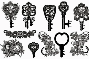 Lock and Key tattoo idea