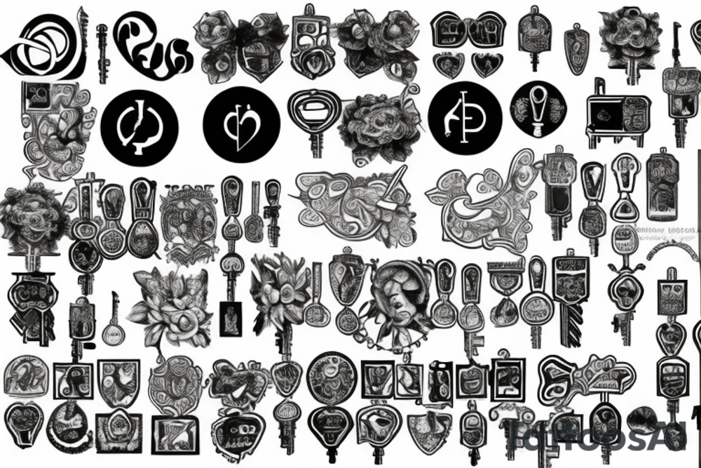 Lock and Key tattoo idea