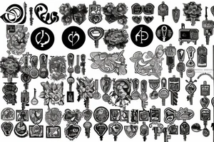 Lock and Key tattoo idea
