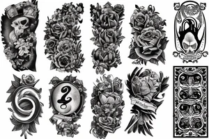 Arm sleeve Christian tattoo idea
