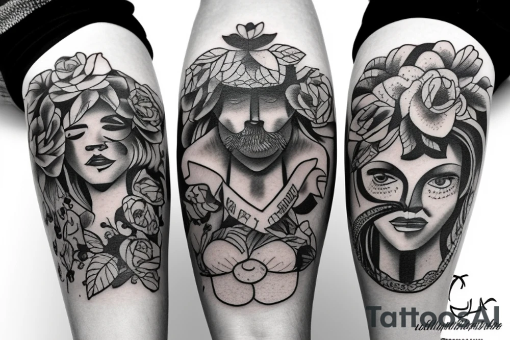 Strong bond between brother and sister that had a hard life tattoo idea