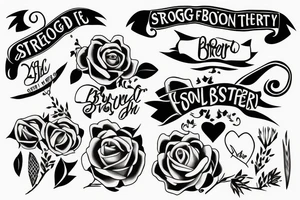 Strong bond between a brother and a sister tattoo idea