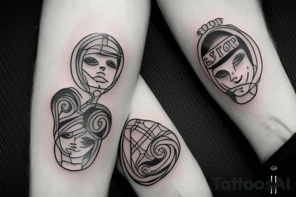 Strong bond between a brother and a sister tattoo idea Strong bond between a brother and a sister tattoo idea