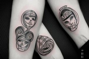 Strong bond between a brother and a sister tattoo idea