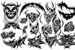 inner demon resting tattoo idea