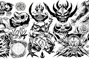 inner demon resting tattoo idea