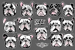english bulldog tattoo idea