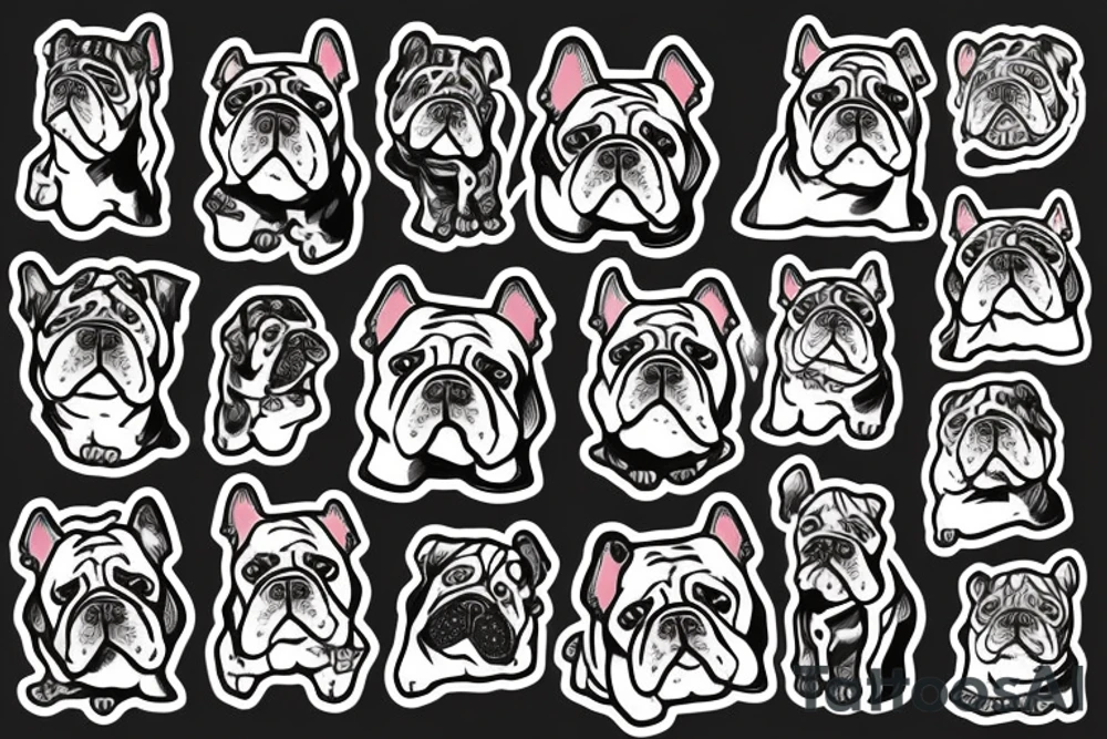 english bulldog tattoo idea