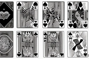 Playing cards with date 4/9/22 tattoo idea