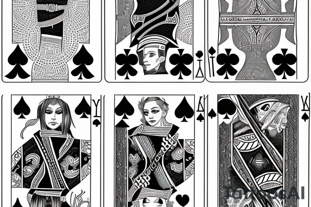 Playing cards with date 4/9/22 tattoo idea