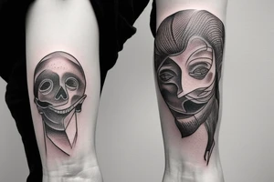 Tatoo for arm, from the shoulder, dotwork style tattoo idea
