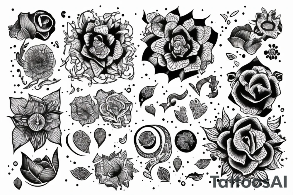 Estilo dotwork tattoo idea