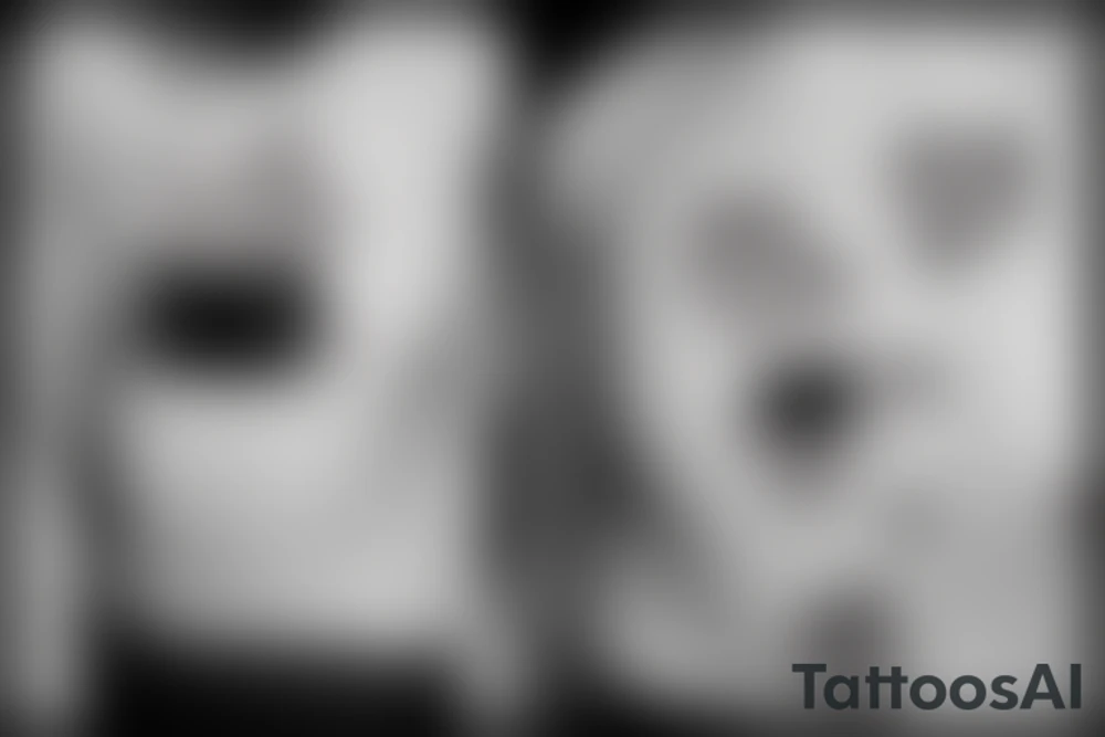 Black cat with a funny cat and sweater tattoo idea