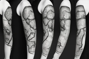 1979 , world map , clock tattoo idea