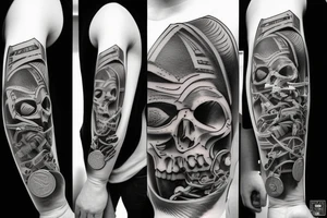 Money , guns , robbed tattoo idea