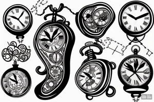 Money , clock tattoo idea