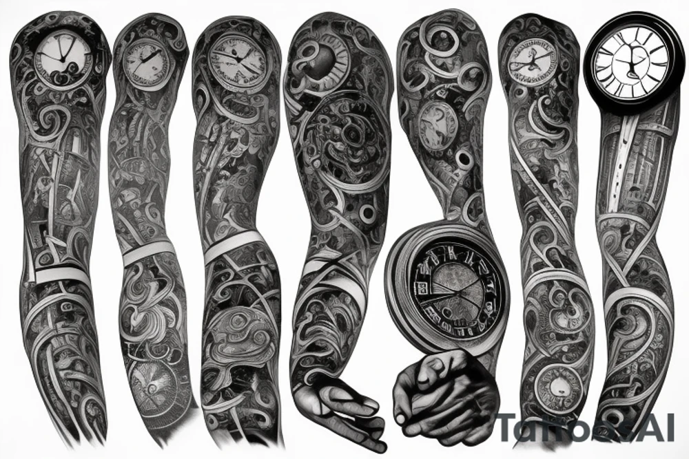 Money , clock tattoo idea