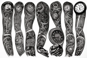 Money , clock tattoo idea