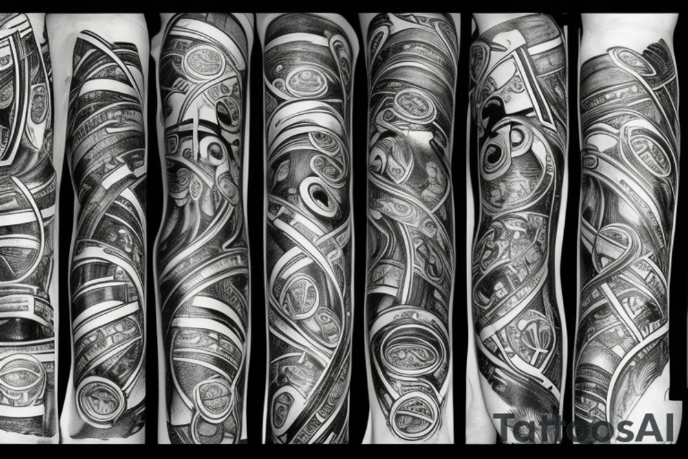 Packs of money tattoo idea