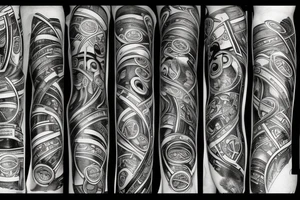 Packs of money tattoo idea