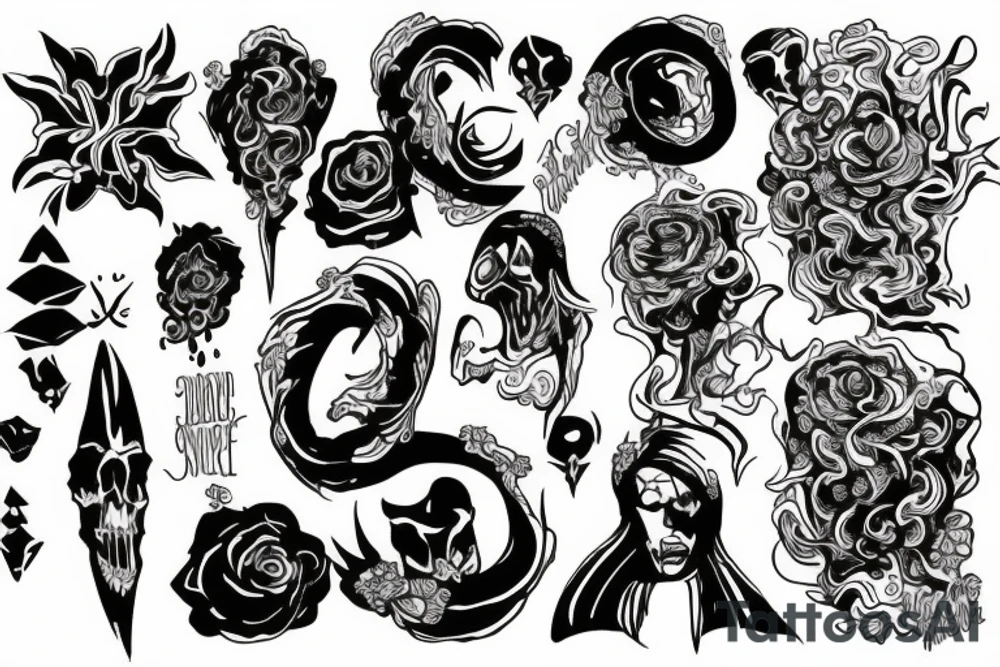 Get rich or dye tryin tattoo idea