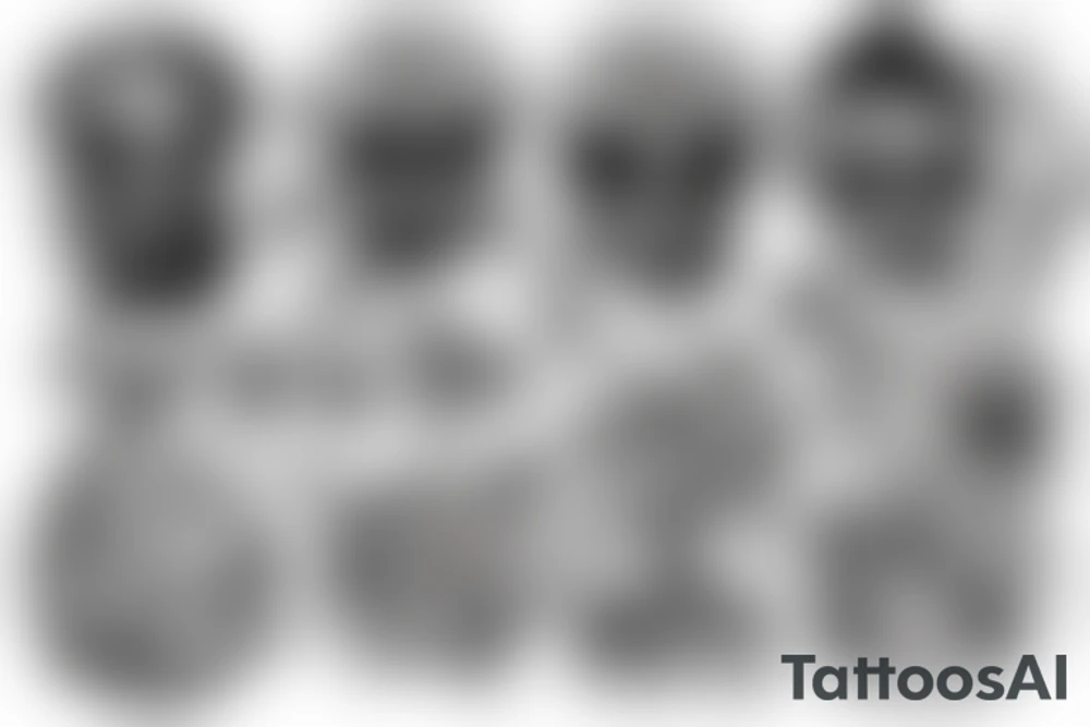 Get rich or die tryn tattoo idea