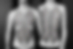 Small and minimalist Rib cage tattoo for three children with hearts tattoo idea