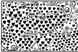 Infinity loop with hearts and dots tattoo idea