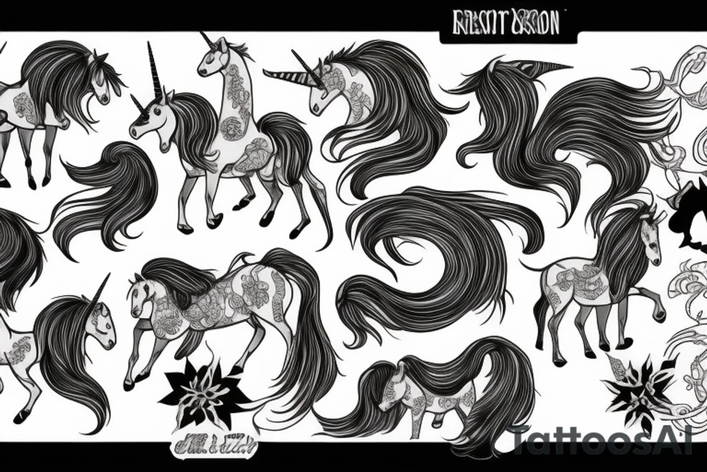 Unicorn tattoo idea