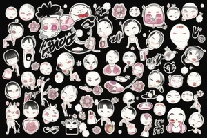 𝐂𝐡𝐢𝐳𝐮𝐫𝐮 𝐌𝐢𝐳𝐮𝐡𝐚𝐫𝐚 from Kanojo, okarishimasu tattoo idea