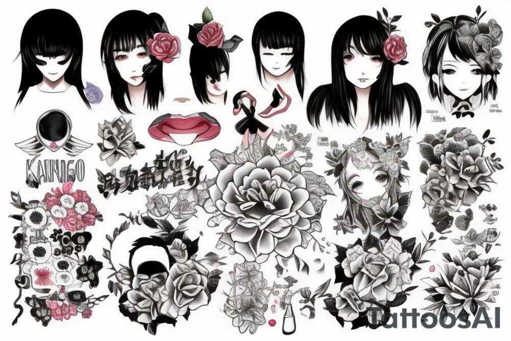 𝐂𝐡𝐢𝐳𝐮𝐫𝐮 𝐌𝐢𝐳𝐮𝐡𝐚𝐫𝐚 from Kanojo, okarishimasu tattoo idea