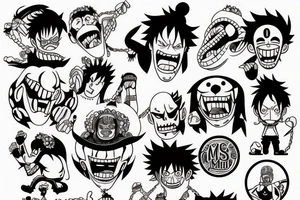 bara bara no mi fruit from anime one piece tattoo idea