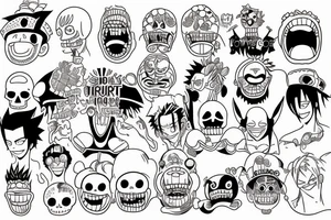 bara bara no mi fruit from anime one piece tattoo idea