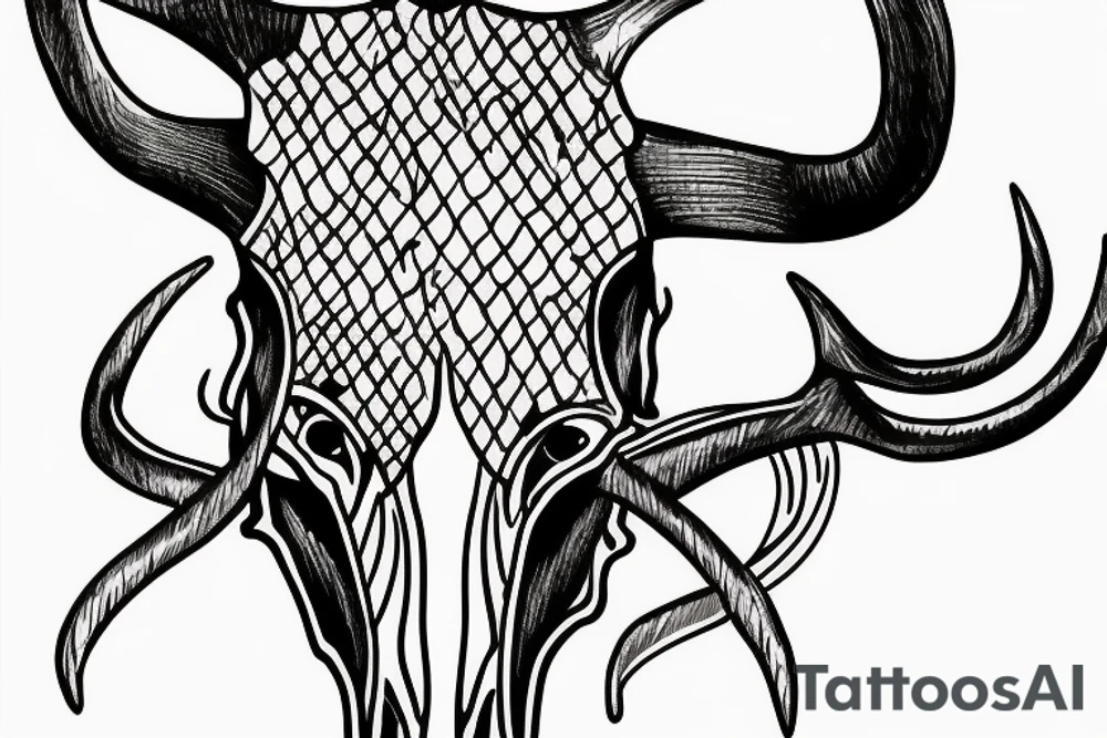 Longhorn Skull tattoo idea