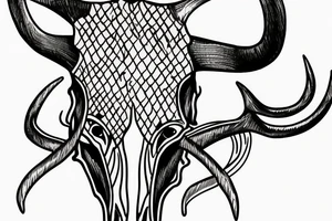 Longhorn Skull tattoo idea