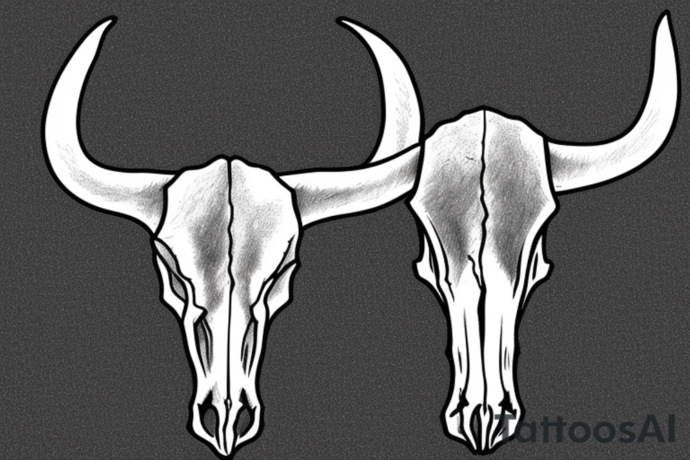 Longhorn Skull for arm tattoo idea