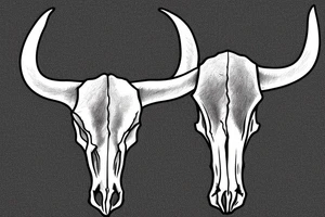 Longhorn Skull for arm tattoo idea