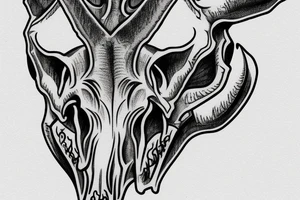 Longhorn Skull for arm tattoo idea